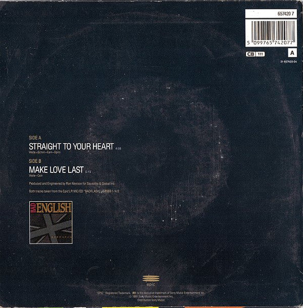 Bad English : Straight To Your Heart (7", Single)