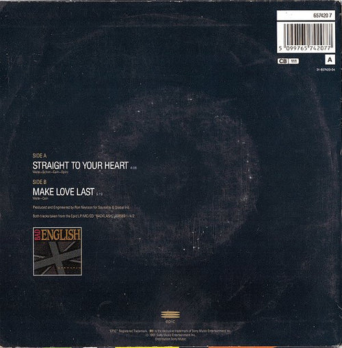 Bad English : Straight To Your Heart (7", Single)