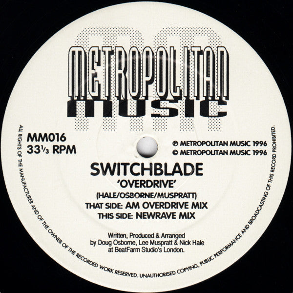 Switchblade (2) : Overdrive (12")
