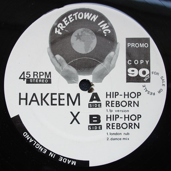 Hakeem X : Hip-Hop Reborn (12", Promo)