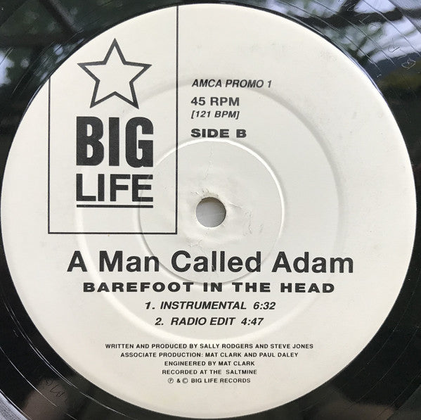 A Man Called Adam : Barefoot In The Head (12", Promo)