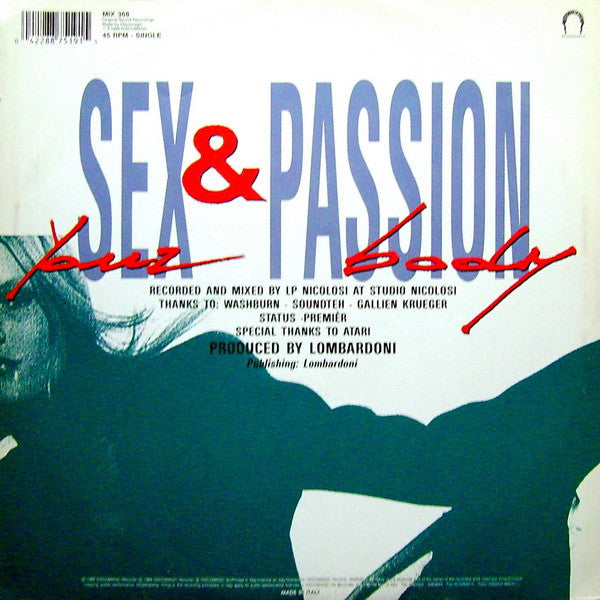 Sex And Passion : Your Body (12", Single)