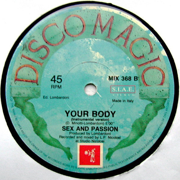 Sex And Passion : Your Body (12", Single)