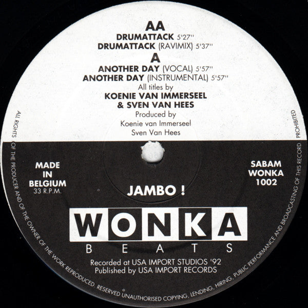 Jambo! : Drumattack / Another Day (12")