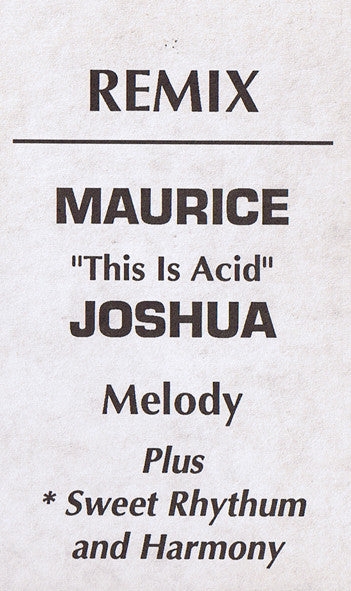 Maurice* : Melody (Remix) (12")