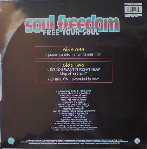 Degrees Of Motion Featuring Biti Strauchn : Soul Freedom (Free Your Soul) (12")