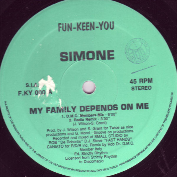 Simone : My Family Depends On Me (12")