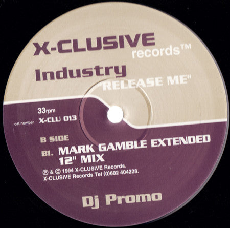 Industry : Release Me (2x12", Promo)