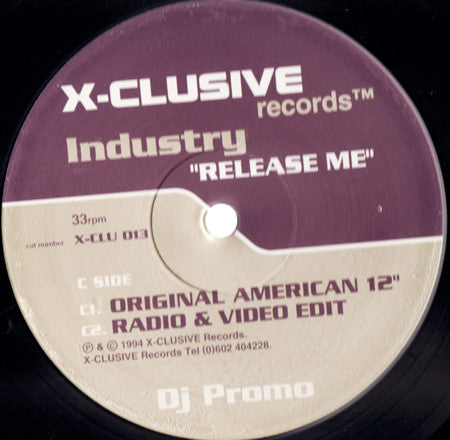 Industry : Release Me (2x12", Promo)