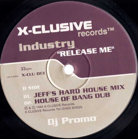 Industry : Release Me (2x12", Promo)