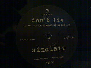 Sinclair : Don't Lie (12", Promo)