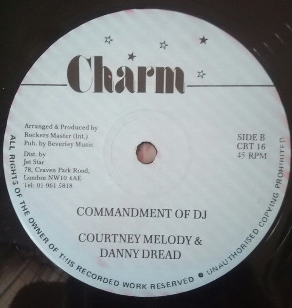 Courtney Melody & Danny Dread : Call Me / Commandment Of DJ (12")