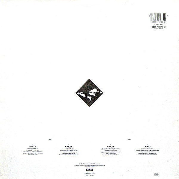 Seal : Crazy (The William Orbit Remix) (12", Single)
