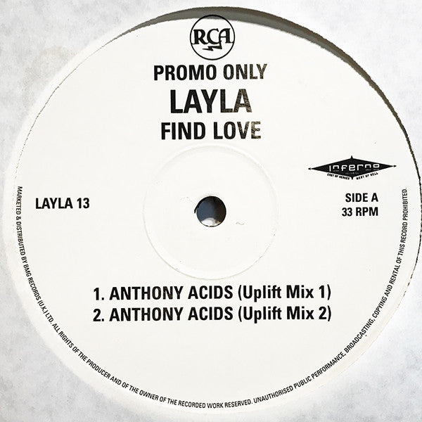 Layla : Find Love (12", Promo)