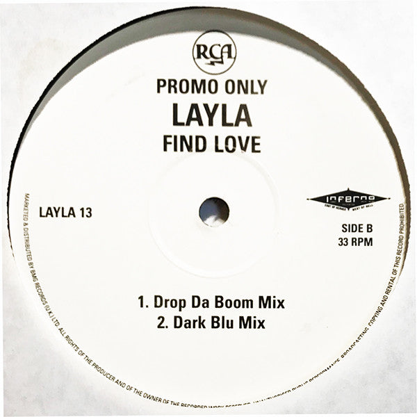 Layla : Find Love (12", Promo)