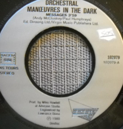 Orchestral Manoeuvres In The Dark : Messages (7", Single)