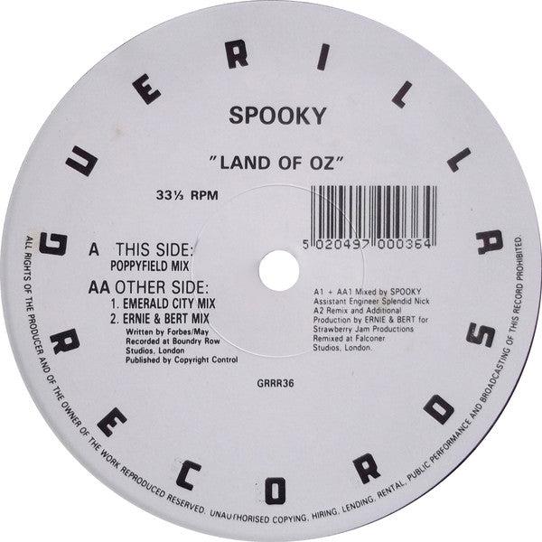 Spooky : Land Of Oz (12")