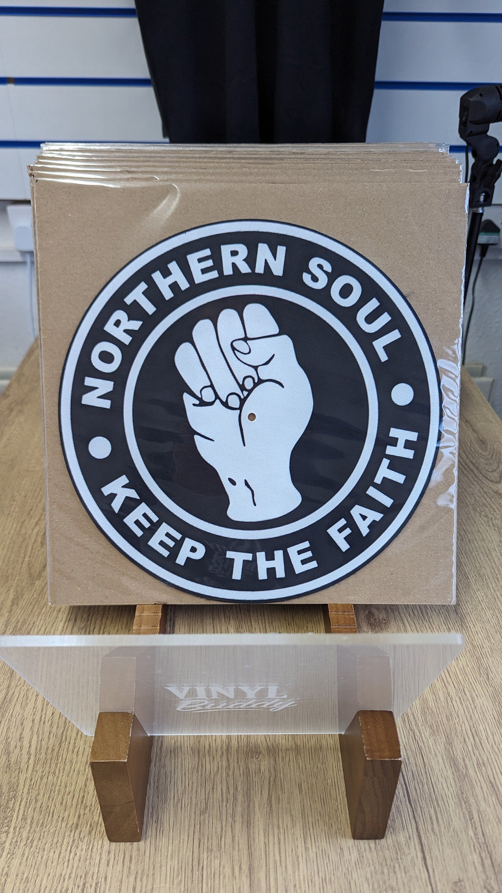 Northern Soul Dark (inverted) - Keep the Faith Slipmat - 7 & 12 inch LP Vinyl DJ Pro Turntable Slip Mat Record Player