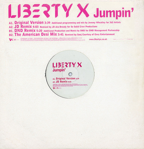 Liberty X : Jumpin' (12", Promo)