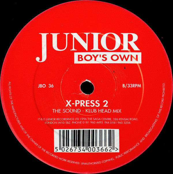 X-Press 2 : The Sound (12", Single)