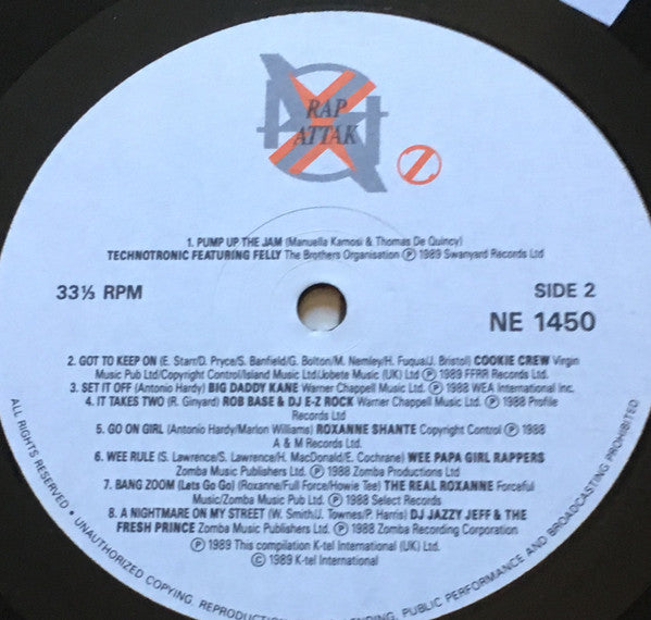 Various : Rap Attak (LP, Comp)