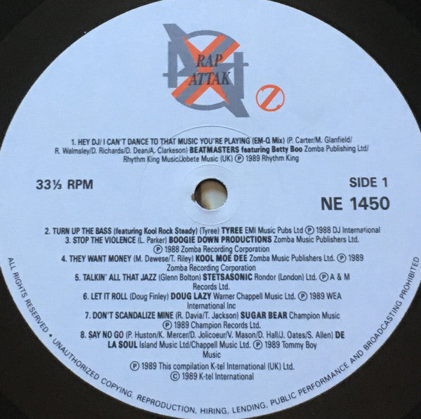 Various : Rap Attak (LP, Comp)