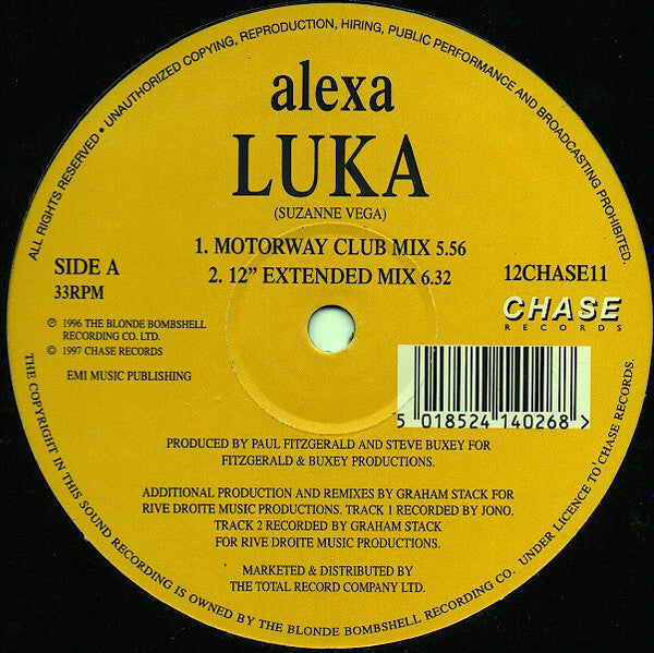 Alexa : Luka (12", Maxi)