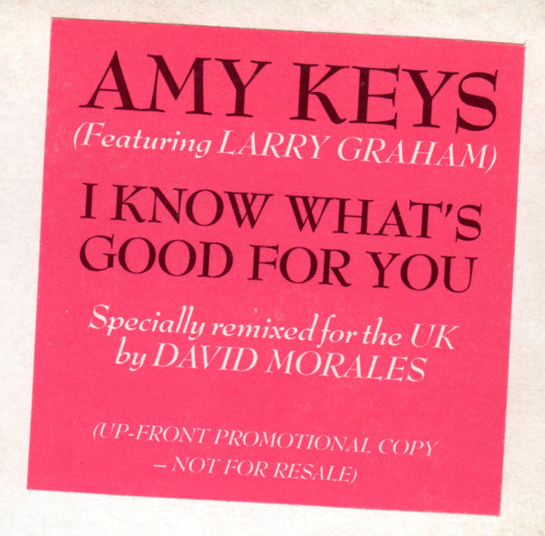 Amy Keys : I Know Whats Good For You (12", Promo, W/Lbl)
