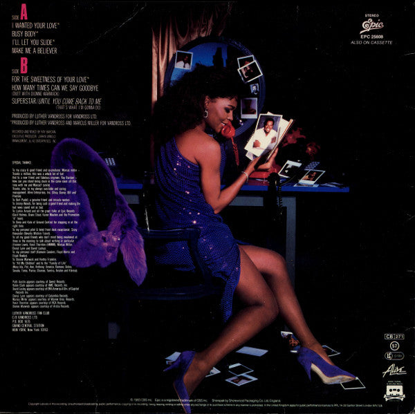 Luther Vandross : Busy Body (LP, Album, RP)