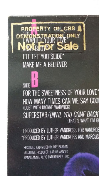 Luther Vandross : Busy Body (LP, Album, RP)