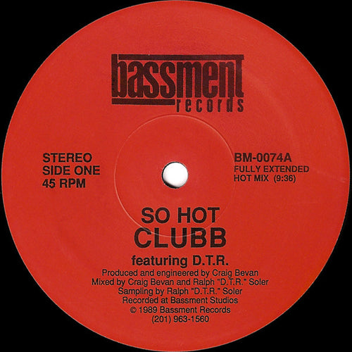 Clubb : So Hot (12")