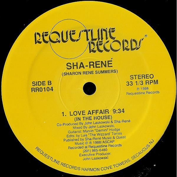 Sha Rene : Love Affair (12")