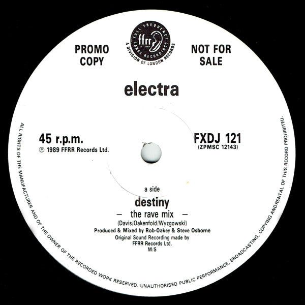 Electra : Destiny (12", Promo)