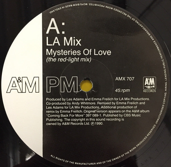 L.A. Mix : Mysteries Of Love (Remix) (12")