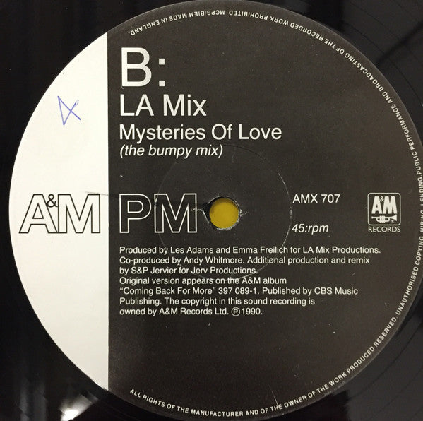 L.A. Mix : Mysteries Of Love (Remix) (12")