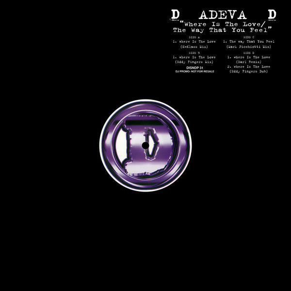 Adeva : Where Is The Love / The Way That You Feel (2x12", Promo)