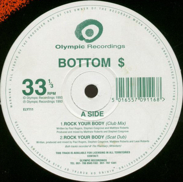 Bottom $* : Rock Your Body (12")