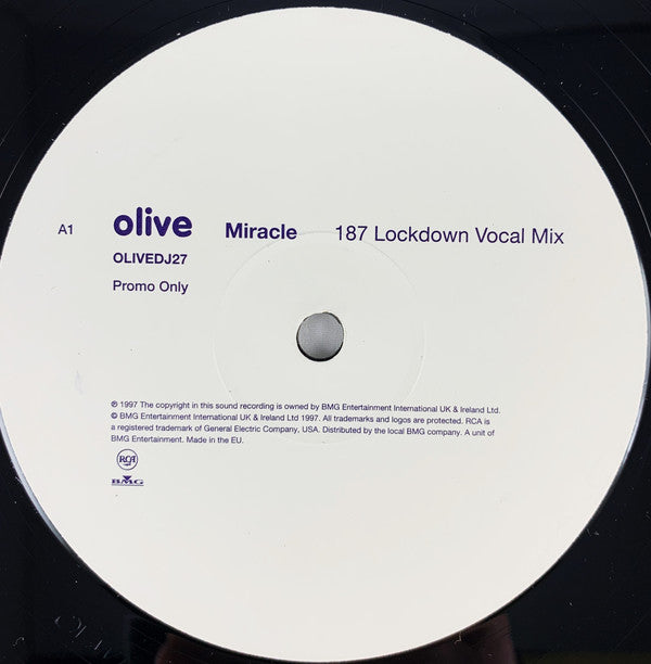 Olive : Miracle (12", Single, Promo)