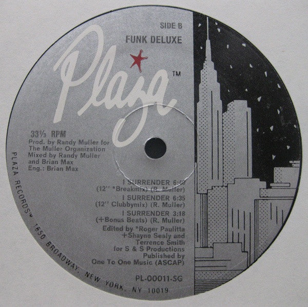 Funk Deluxe : I Surrender (12")
