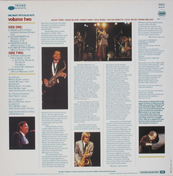 Various : One Night With Blue Note Volume 2 (LP, Album, DMM)