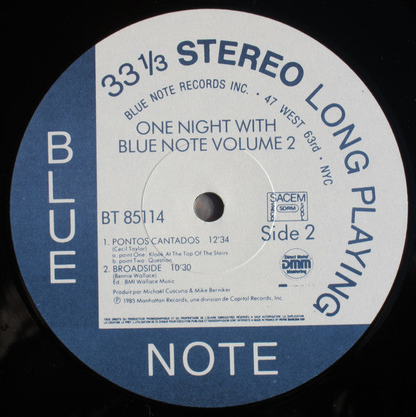 Various : One Night With Blue Note Volume 2 (LP, Album, DMM)