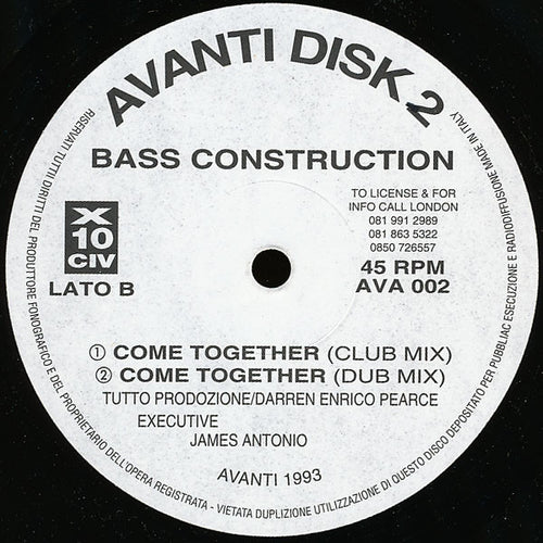 Bass Construction : Come Together (12")