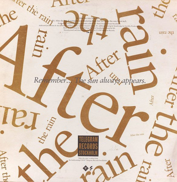 Titiyo : After The Rain (New Life Mix) (12")