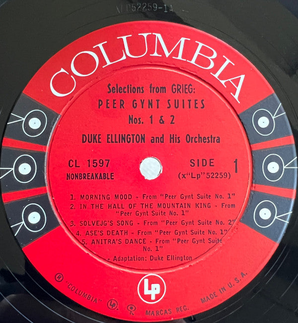 Duke Ellington And His Orchestra : Selections From Peer Gynt Suites Nos. 1 & 2 And Suite Thursday (LP, Mono)