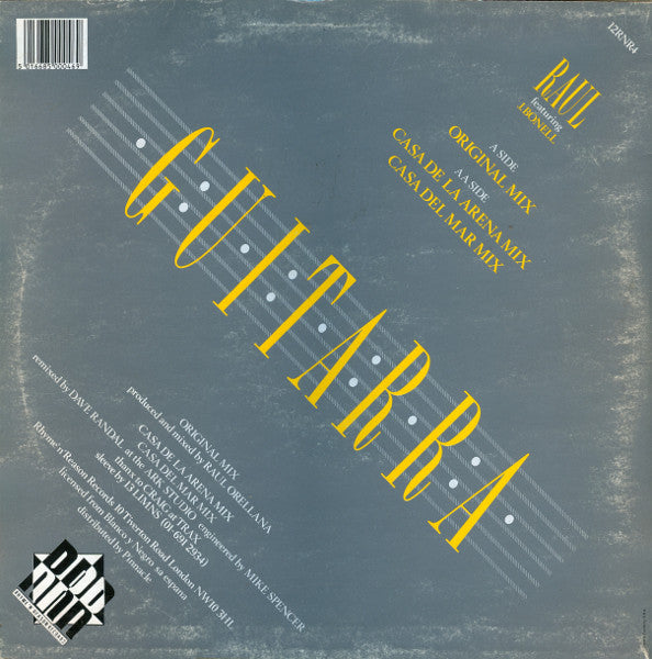 Raúl Orellana Featuring Jordi Bonell : Guitarra (12")