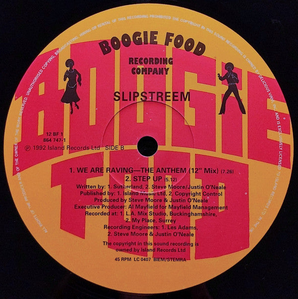 Slipstreem : We Are Raving - The Anthem (12")