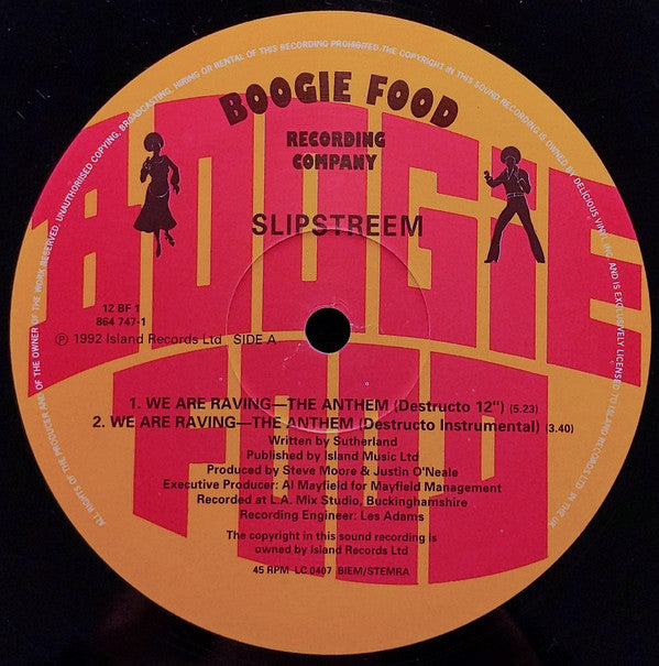 Slipstreem : We Are Raving - The Anthem (12")