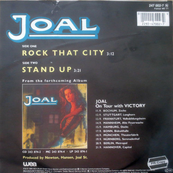 Joal : Rock That City / Stand Up (7", Single)