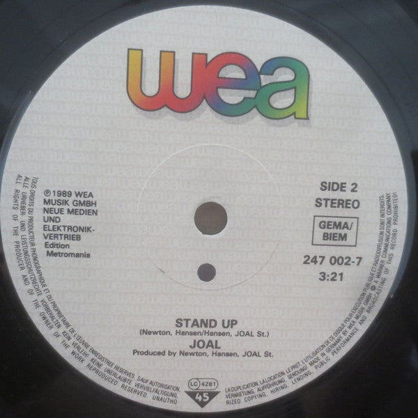 Joal : Rock That City / Stand Up (7", Single)