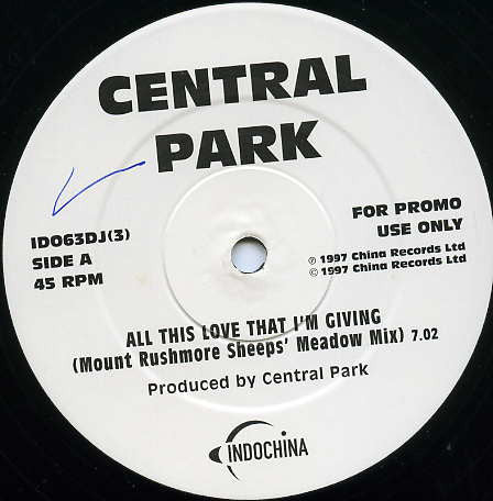 Central Park (2) : All This Love That I'm Giving (12", Promo)
